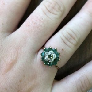 Emerald and Diamond Ring